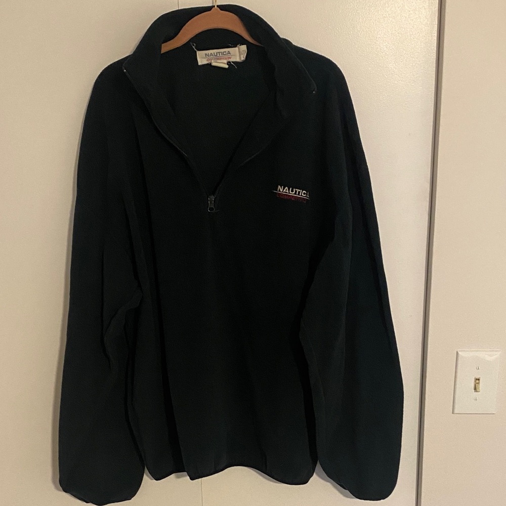 Nautica Men's Zip-Up Black Sweater